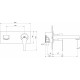 Смеситель GPD Atros MDA65 С ВНУТРЕННЕЙ ЧАСТЬЮ, для раковины, однорычажный, хром