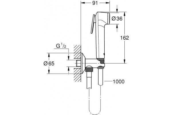 Гигиенический душ Grohe tempesta-f trigger spray 30 26358000