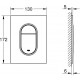 Кнопка смыва Grohe Arena Cosmopolitan 37624000 хром
