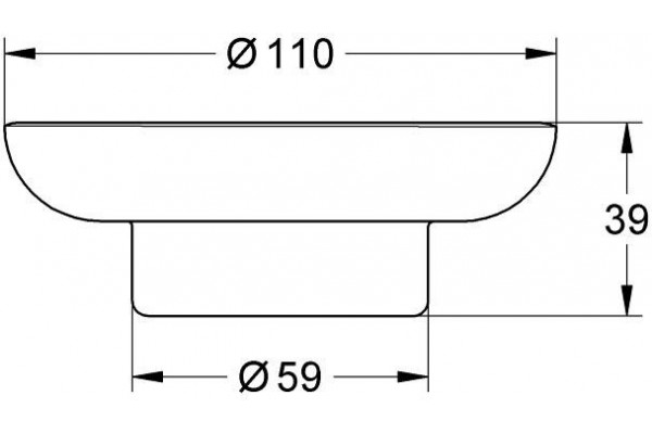 Мыльница стекло Grohe Essentials 40368001