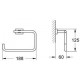 Полотенцедержатель Grohe Essentials Cube 40510001
