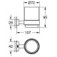 Стакан с держателем Grohe Essentials Cube 40755001