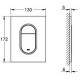 Накладная панель Grohe Arena Cosmopolitan 37624GN0