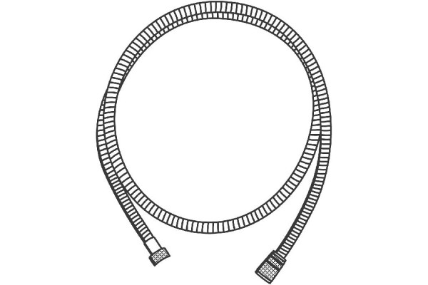 28025001 Rotaflex Metal Long-life TwistStop Душ шланг металлический 1750 мм, макс. давление 16 бар, хром (замена арт. 28025000)