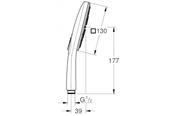 Душевая лейка Grohe Rainshower SmartActive 26582000 хром