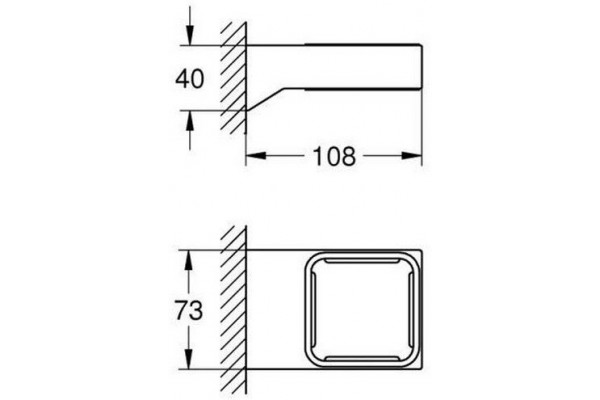 Держатель Grohe Selection Cube 40865000