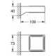 Держатель Grohe Selection Cube 40865000