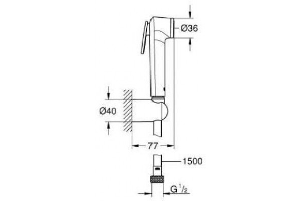 Гигиенический душ Grohe Tempesta-F 26353000