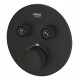 29507KF0 Grohtherm SmartControl Термостат для встраиваемого монтажа на 2 выхода, фантомный чёрный