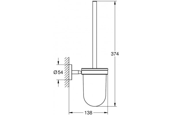 Туалетный ёршик Grohe Bau Cosmopolitan 40463001 хром