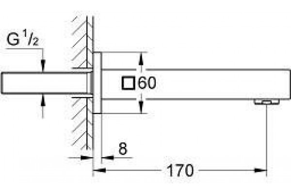 Излив Grohe Universal Cube 13303000