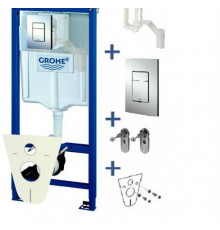 Инсталляция для унитаза Grohe Rapid SL 38827000 в комплекте с клавишей