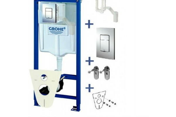Инсталляция для унитаза Grohe Rapid SL 38827000 в комплекте с клавишей
