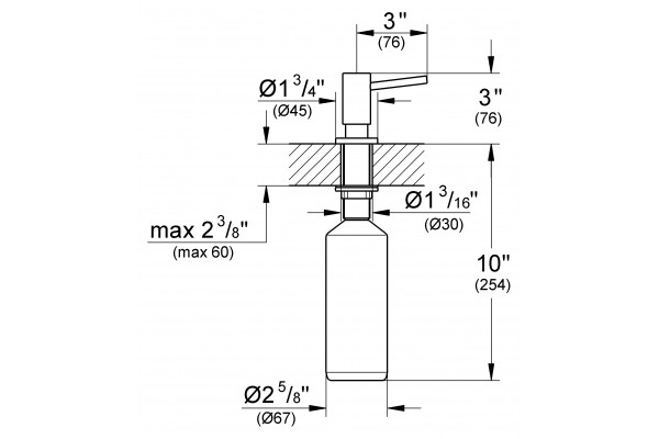 Дозатор для жидкого мыла Grohe Cosmopolitan 40535000 Хром