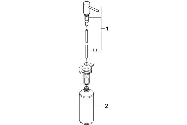 Дозатор для жидкого мыла Grohe Cosmopolitan 40535000 Хром