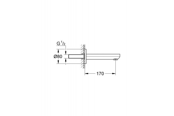 Излив для ванны Grohe Eurosmart Cosmopolitan 13261000 хром