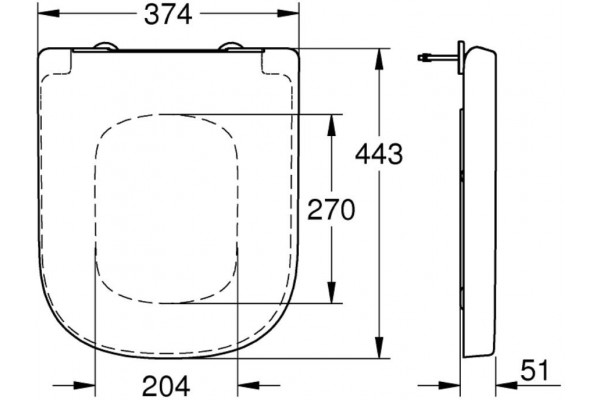 Крышка-сиденье Grohe Euro Ceramic 39330001 с микролифтом