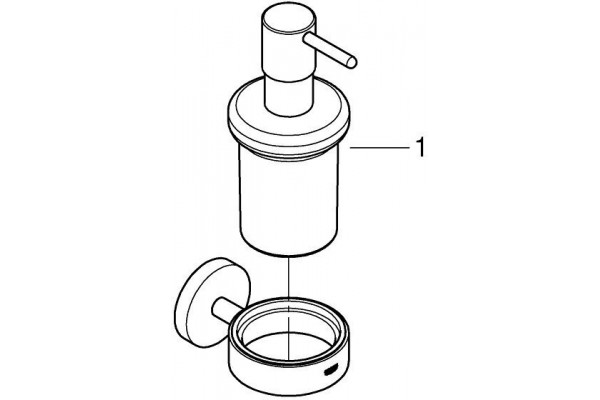 Дозатор жидкого мыла с держателем Grohe Essentials 40448001