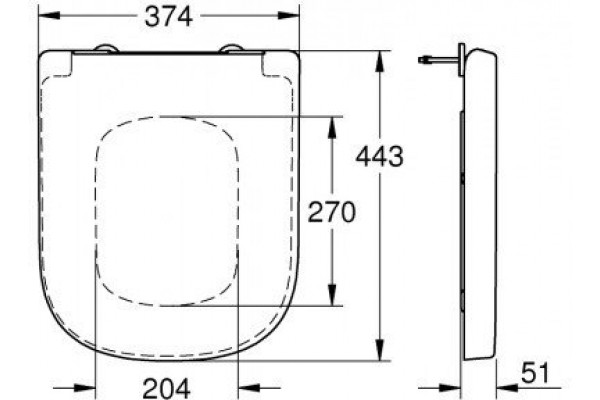 Крышка-сиденье Grohe Euro Ceramic 39331001