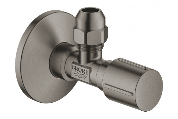 22039AL0 Вентиль угловой 1/2″-3/8″ для подключения смесителей, темный графит, матовый