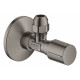 22039AL0 Вентиль угловой 1/2″-3/8″ для подключения смесителей, темный графит, матовый