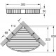Полочка-решетка Grohe BauCosmopolitan 30 cм угловая 40663001 хром