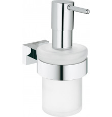 Дозатор жидкого мыла с держателем Grohe Essentials Cube 40756001