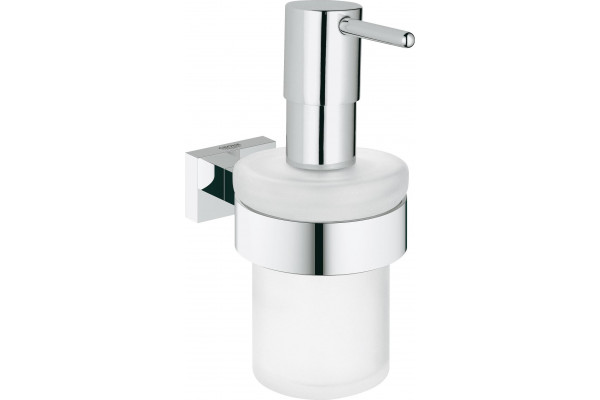 Дозатор жидкого мыла с держателем Grohe Essentials Cube 40756001