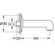 Излив для ванны Grohe BauClassic 140мм. 13258000
