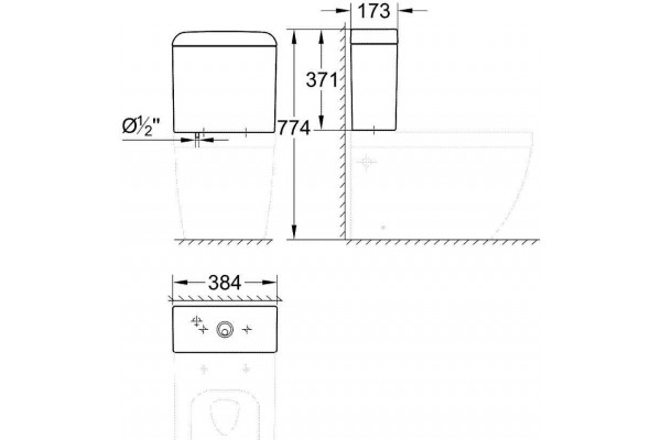 Бачок для унитаза Grohe Euro Ceramic 39332000