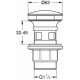 Универсальный нажимной донный клапан Grohe 40824000