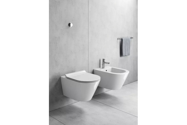 941511 Kube X Унитаз подвесной безободковый Swirlflush 55х36, цвет белый