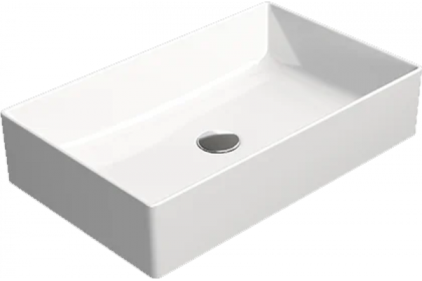 Раковина GSI Kube X 60x37, прямоугольная