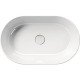 Раковина GSI Kube X 60x37, овальная, белая глянцевая