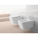 Унитаз подвесной GSI NUBES 961511, безободковый Swirlflush 55х35, цвет белый