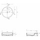 Рукомойник Galassia SmartB 7404 45, круглая, цвет белый, на столешницу