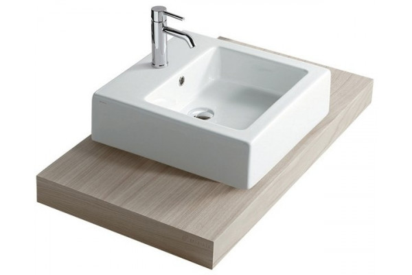 Рукомойник Galassia Plus Design 6022 48x48 квадратная, цвет белый