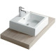 Рукомойник Galassia Plus Design 6022 48x48 квадратная, цвет белый