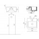 Рукомойник Galassia Plus Design 6033M 30x30 квадратная, цвет белый