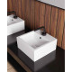 Рукомойник Galassia Plus Design 6033M 30x30 квадратная, цвет белый