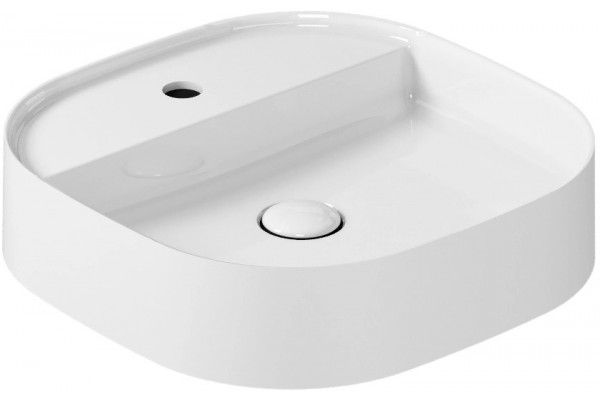 Рукомойник Galassia SmartB 7403 45x45 квадратная, цвет белый, на столешницу