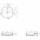 Рукомойник Galassia SmartB 7403 45x45 квадратная, цвет белый, на столешницу