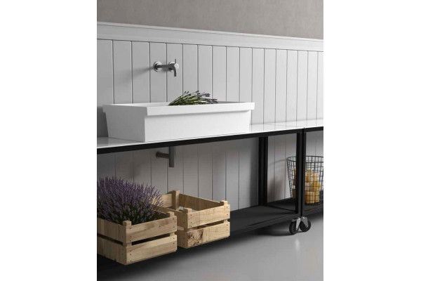Раковина Galassia Community Ninive 90x45 прямоугольная, цвет белый