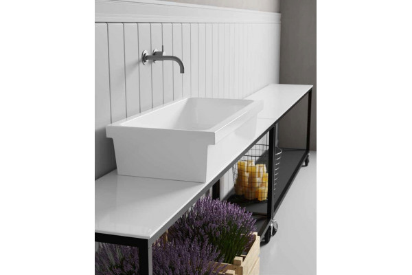 Раковина Galassia Community Ninive 90x45 прямоугольная, цвет белый