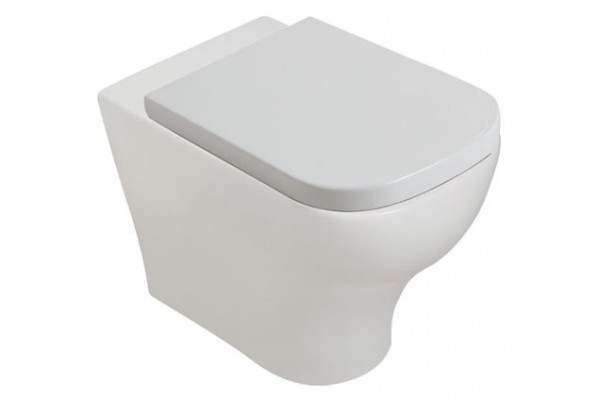 Унитаз приставной Galassia Plus Design  белый, прямоугольный, антивсплеск, 35x55 см