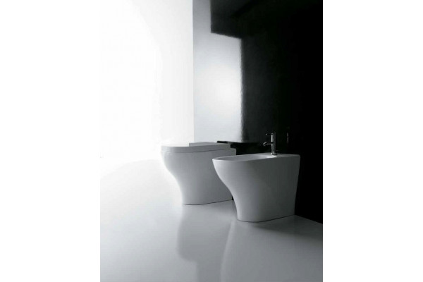 Унитаз приставной Galassia Plus Design  белый, прямоугольный, антивсплеск, 35x55 см