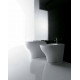 Унитаз приставной Galassia Plus Design  белый, прямоугольный, антивсплеск, 35x55 см