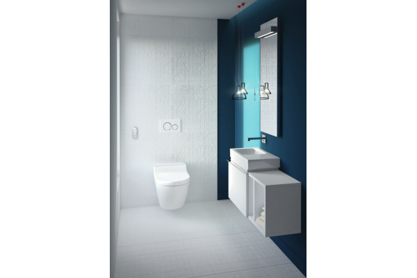 Унитаз подвесной Geberit AquaClean tuma classic белый, овальный, 36x55.3 см