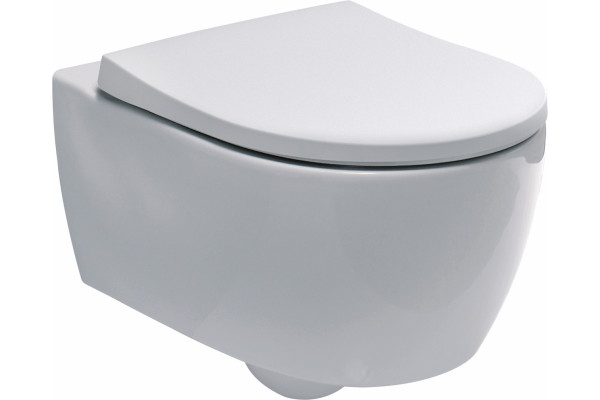 Унитаз подвесной Geberit iCon белый, овальный, 35.5x53 см