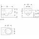 Унитаз подвесной Geberit iCon белый, овальный, 35.5x53 см